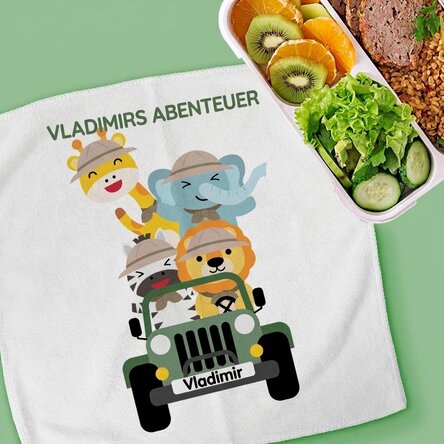 Personalisiertes Handtuch mit Aufdruck – Safari