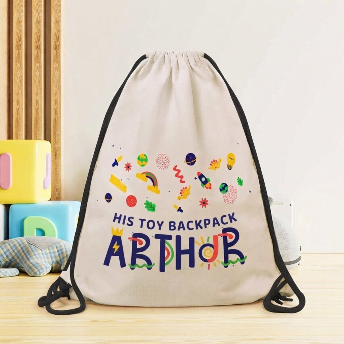 Personalisierter Rucksack mit Aufdruck – Spielzeug