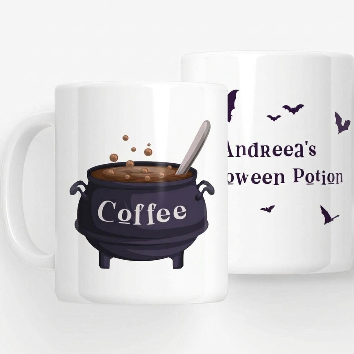 Personalisierte Tasse mit Aufdruck – Halloween Coffee