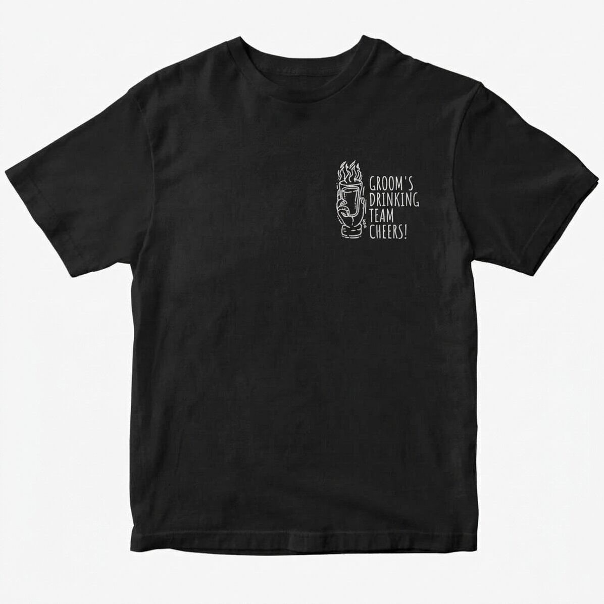 Personalisiertes T-Shirt mit Aufdruck für den Junggesellenabschied – Die Clique des Bräutigams