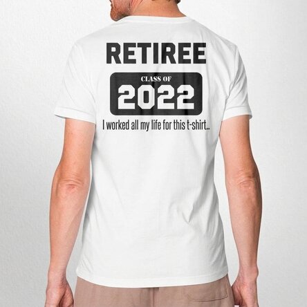 Personalisiertes T-Shirt mit Aufdruck – Ruhestand