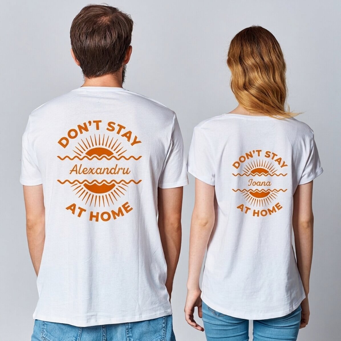 Personalisiertes T-Shirt mit Aufdruck – Im Sommer bleibe ich nicht zu Hause