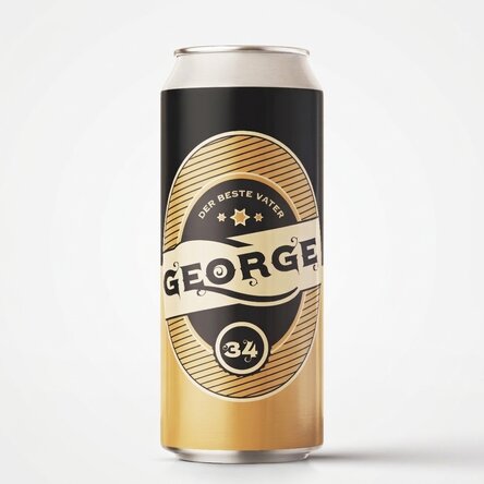 Bier in einer Dose mit individueller Aufschrift – Herzlichen Glückwunsch zum Geburtstag!