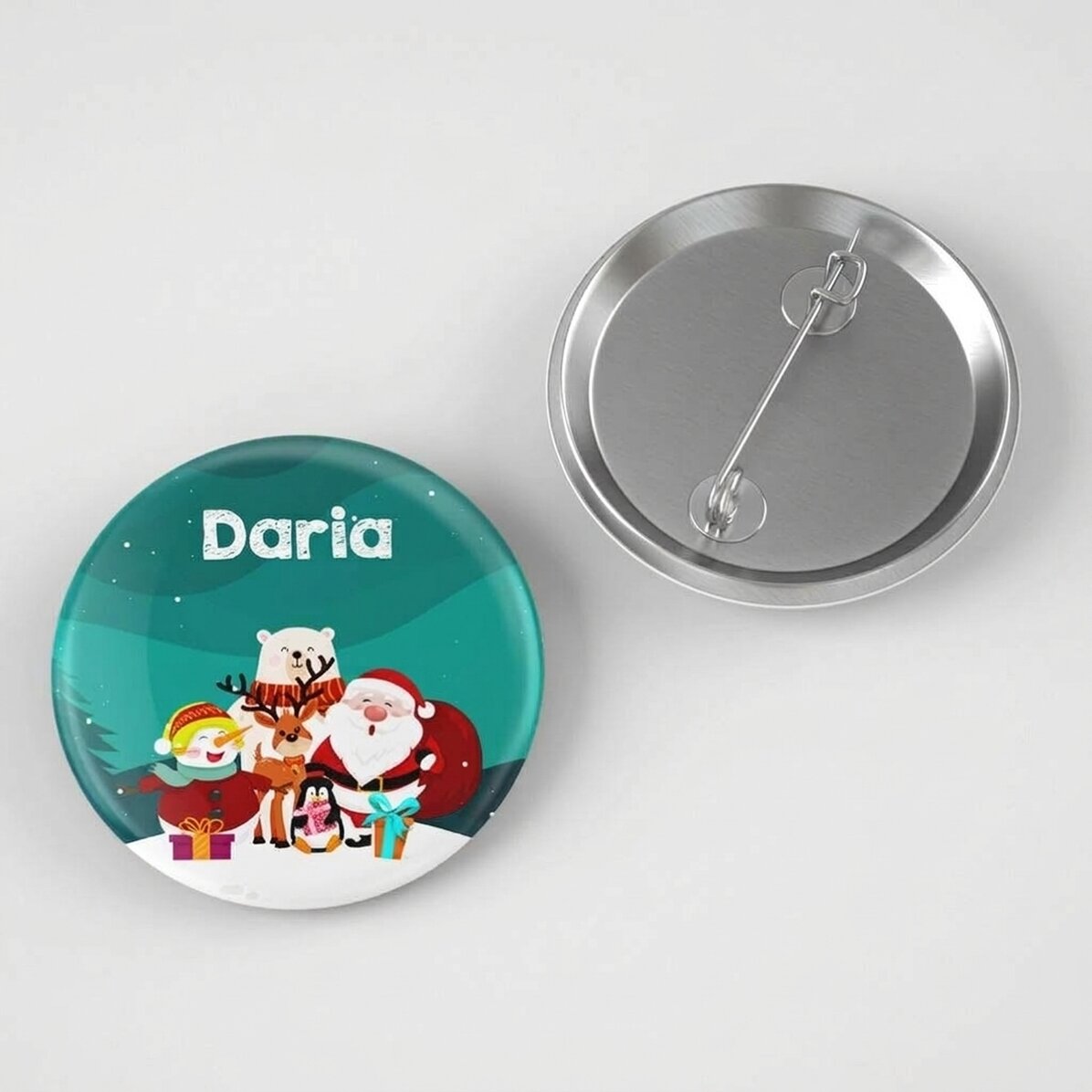 Personalisiertes Button mit Text – Weihnachtsfreunde