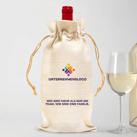 Individuell gestaltete Weintaschen mit Logo und Text
