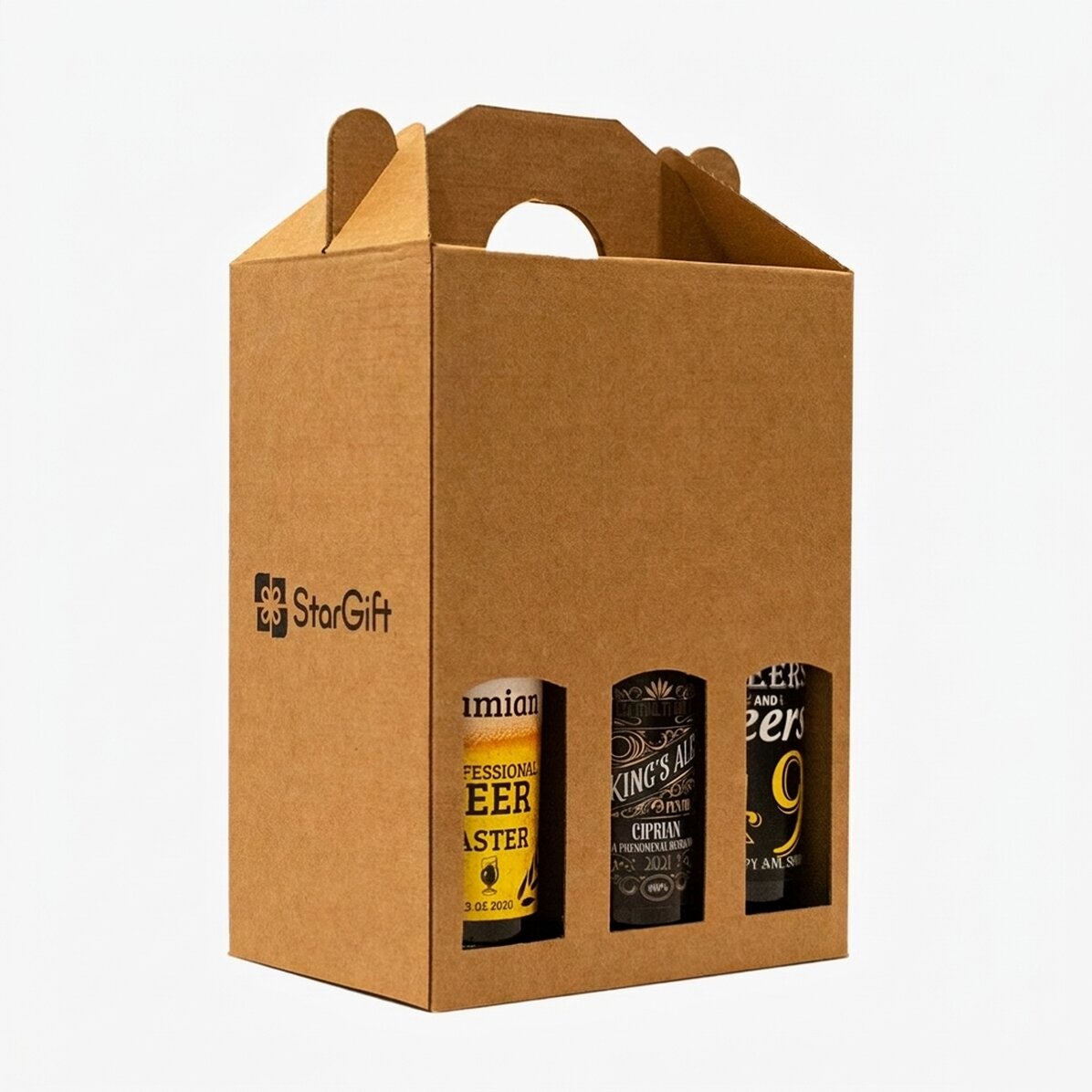 Kiste / Set / Geschenkbox für 6 Flaschen Bier