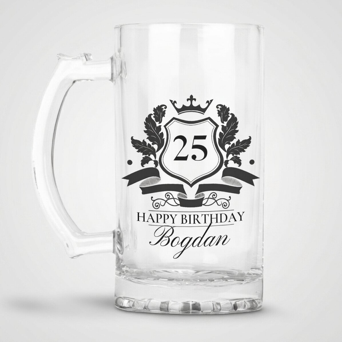 Personalisierter Bierkrug mit Text – Royalty