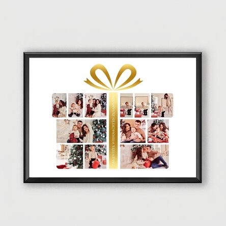 Individuell gestaltetes Bild mit 12 Fotos und Text – Gift Box