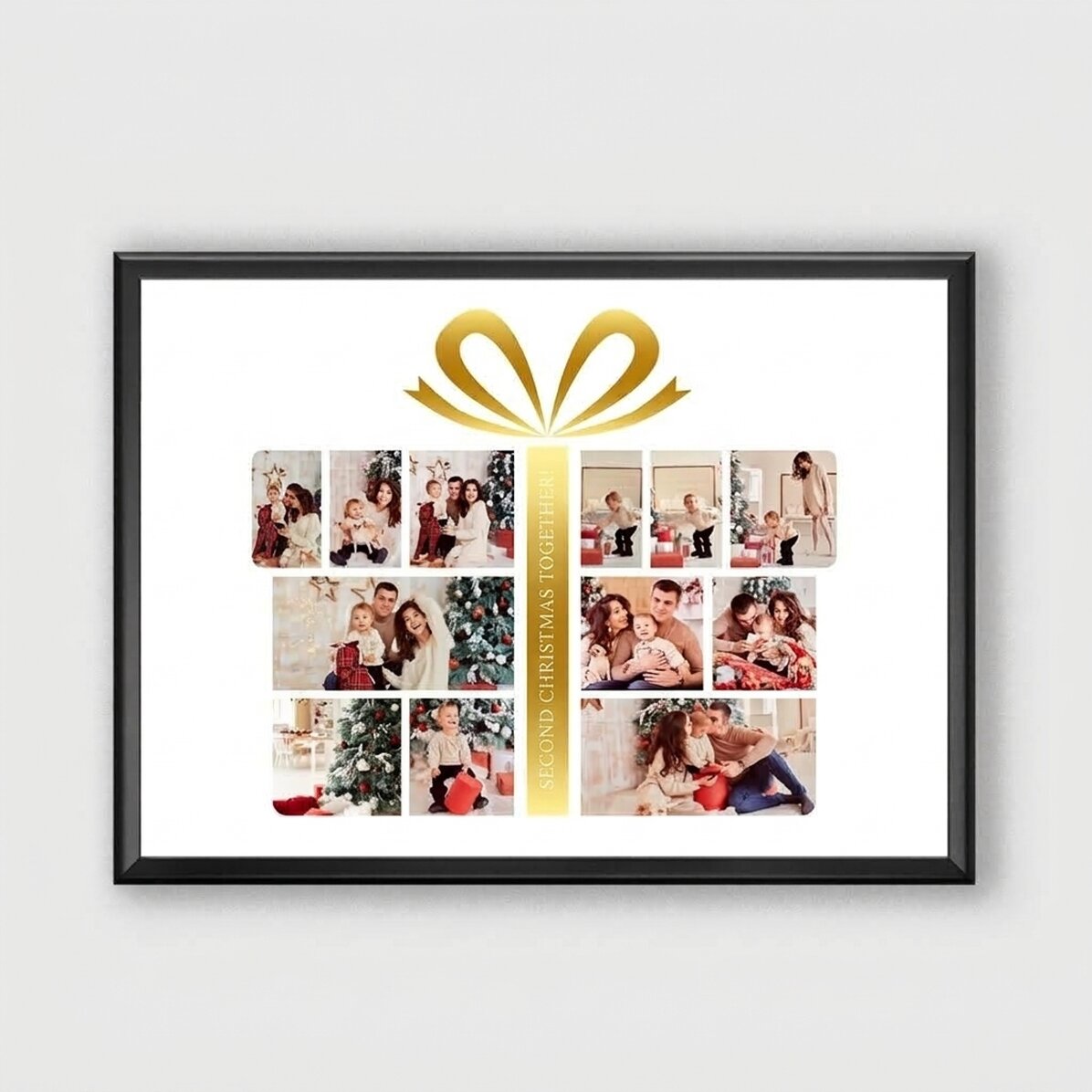 Individuell gestaltetes Bild mit 12 Fotos und Text – Gift Box