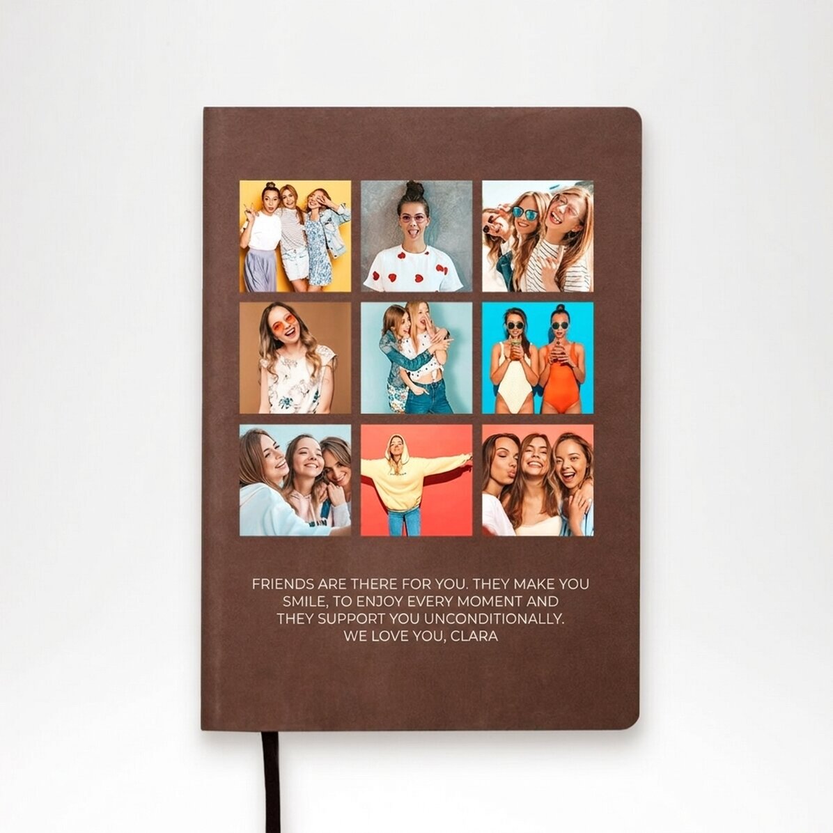 Personalisierter Kalender mit 9 Fotos und Text