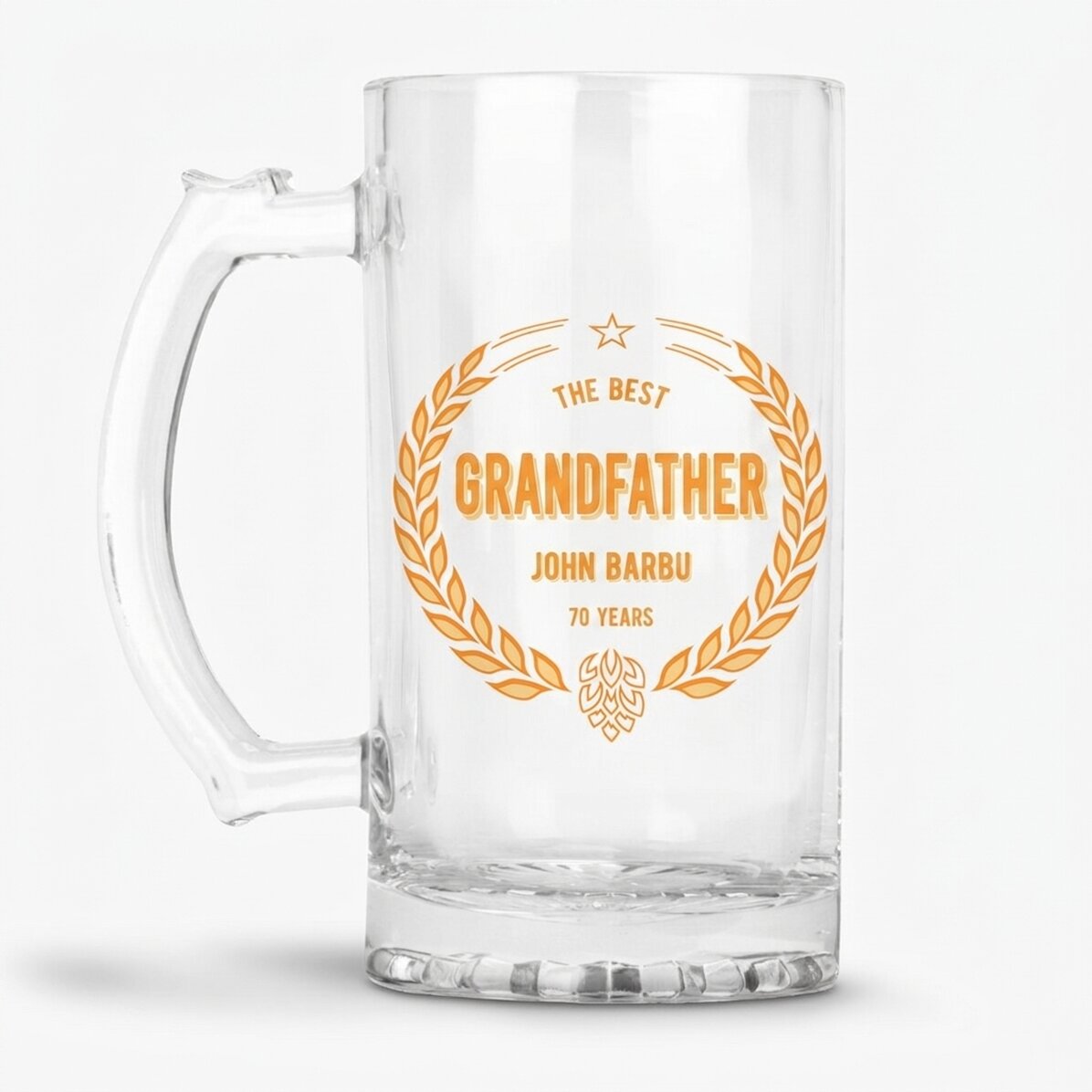 Personalisierter Bierkrug mit Aufschrift – Der beste Opa