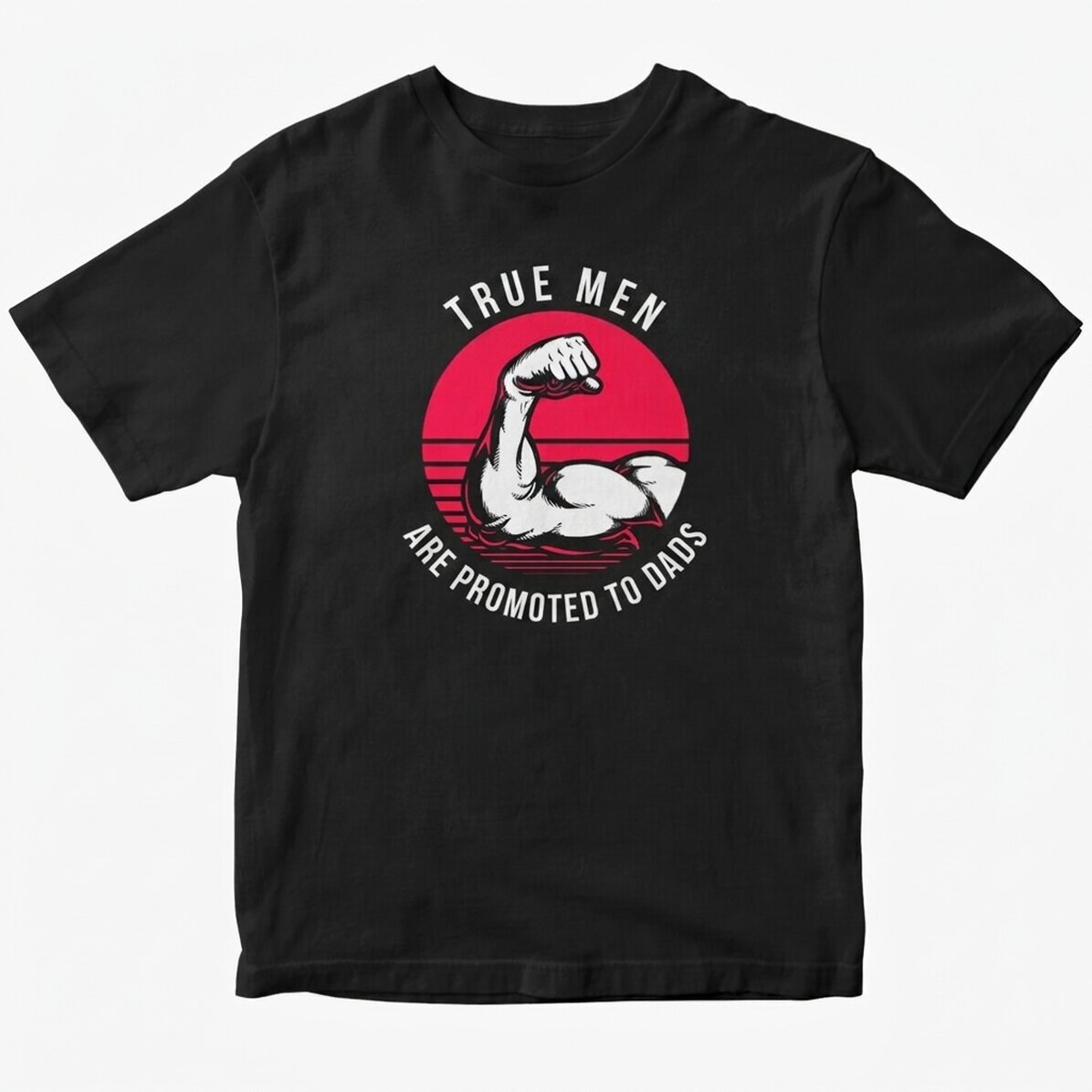 Personalisiertes Baumwoll-T-Shirt mit Aufdruck – Echte Männer