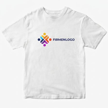 Personalisiertes Baumwoll-T-Shirt mit Landscape-Logo