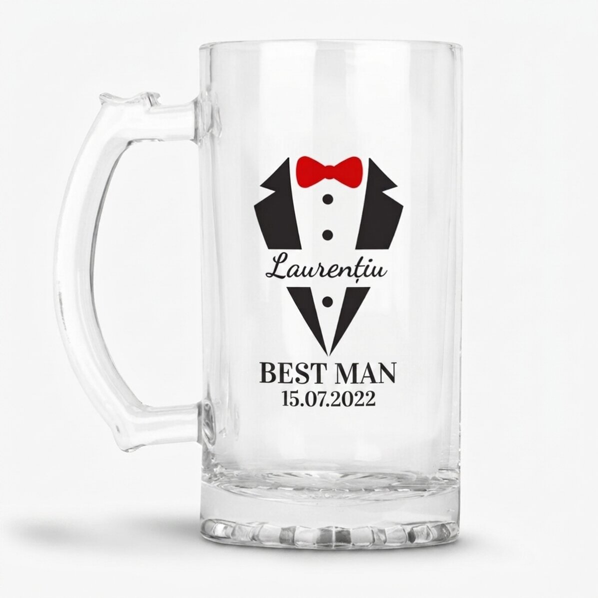 Personalisierter Bierkrug mit Text – Ritter
