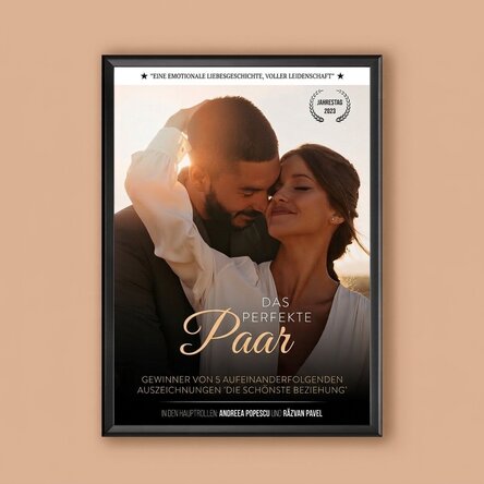 Individuell gestaltetes Bild mit Foto und Botschaft – Filmplakat