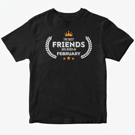Custom cotton T-shirt with text - Born in...