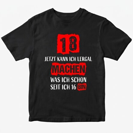 Personalisiertes Baumwoll-T-Shirt mit Aufdruck – Majorat