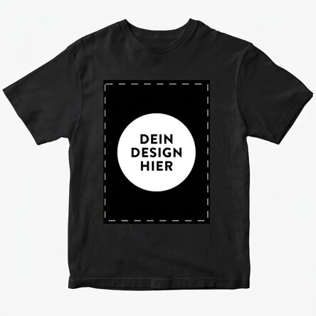 Personalisiertes Baumwoll-T-Shirt mit deinem Porträtmotiv