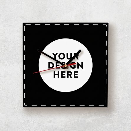 Personalised square clock with your own graphics