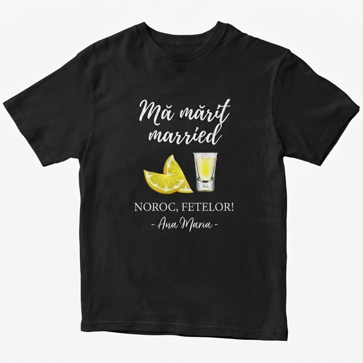 Personalisiertes Baumwoll-T-Shirt mit Aufdruck für Junggesellinnen