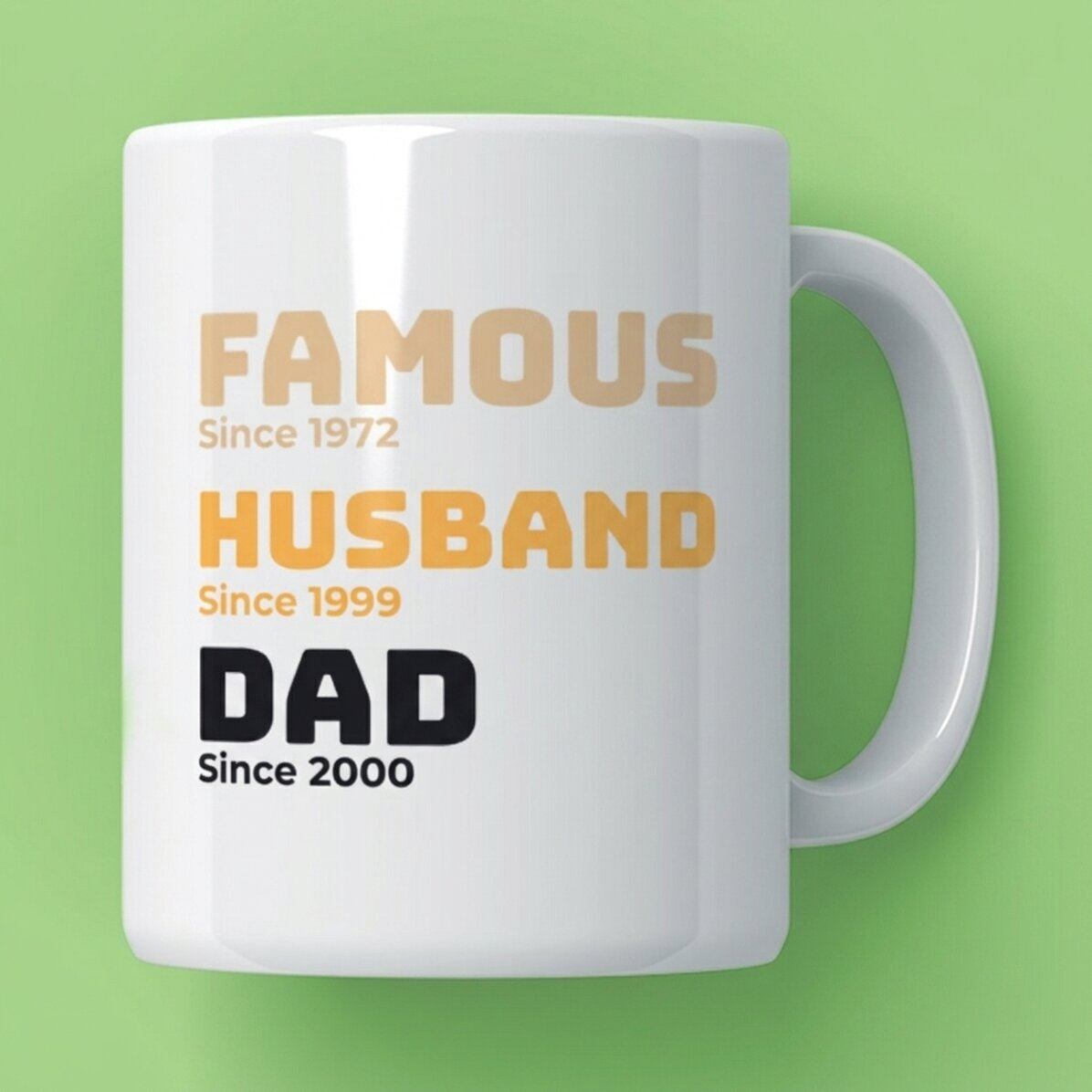 Personalisierte Tasse mit Text – Die Geschichte meines Vaters