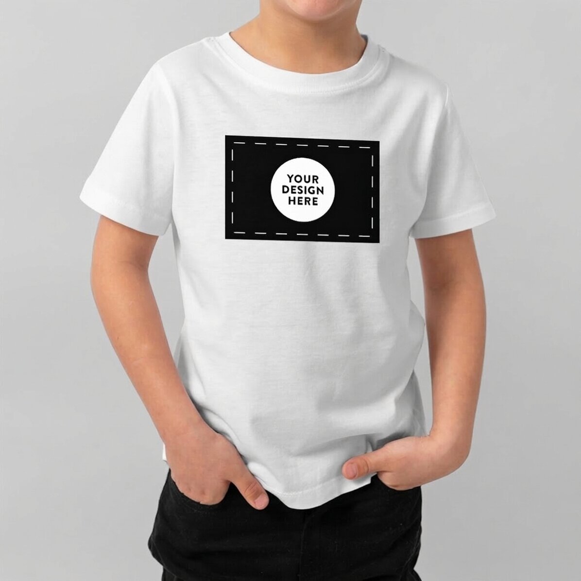 Personalisiertes Baumwoll-T-Shirt für Kinder mit deinem Landschaftsmotiv