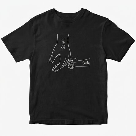 Custom cotton T-shirt with text - Always together