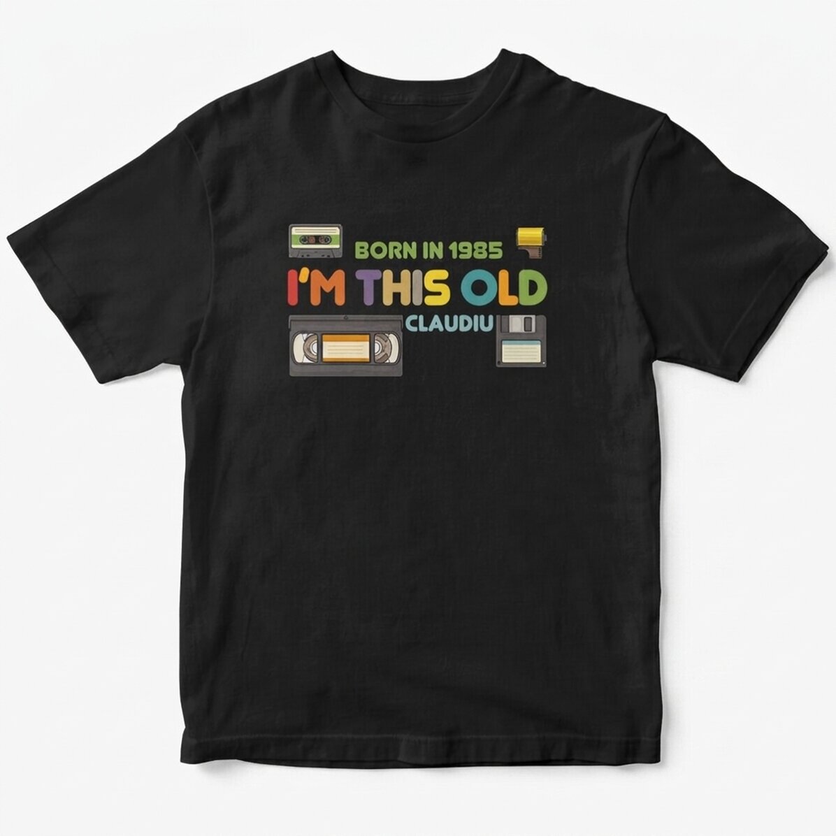 Personalisiertes Baumwoll-T-Shirt mit Aufdruck – „I