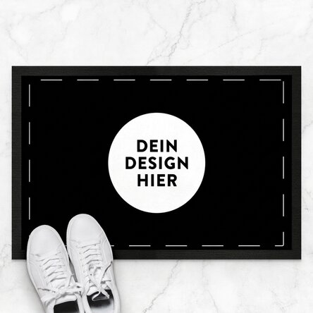 Individuell gestaltete Eingangsmatte mit deinem Motiv
