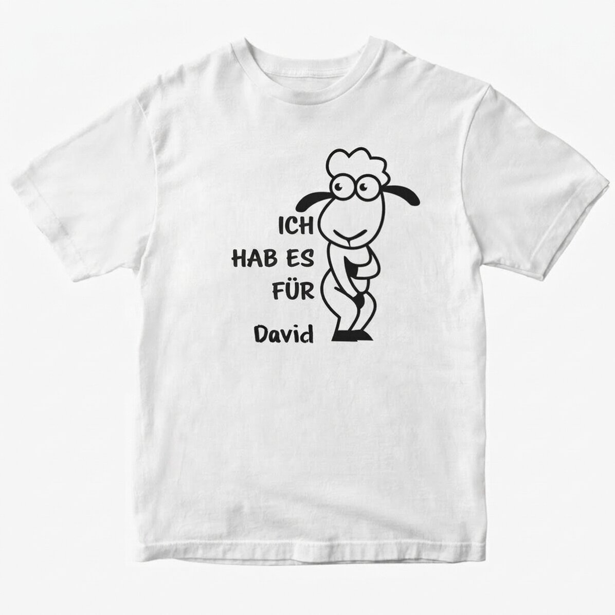 Personalisiertes Baumwoll-T-Shirt mit Aufdruck – „Ich habe es total vermasselt“