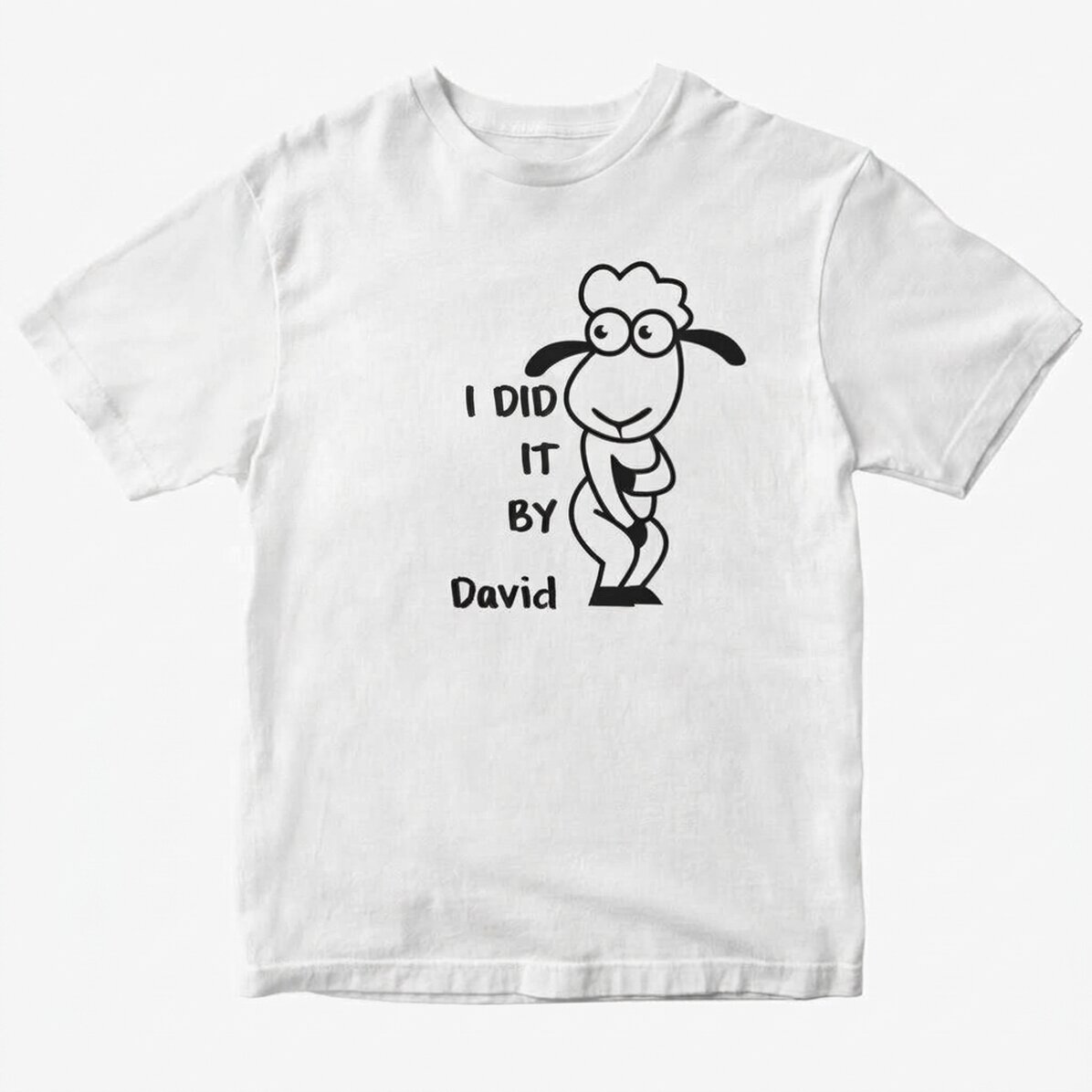Personalisiertes Baumwoll-T-Shirt mit Aufdruck – „Ich habe es total vermasselt“
