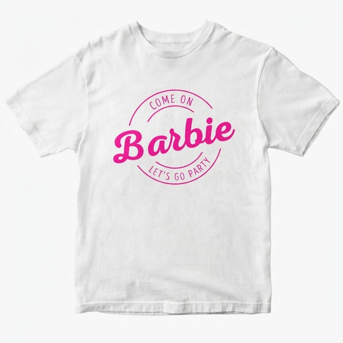 Personalisiertes Baumwoll-T-Shirt mit Aufdruck – Barbie