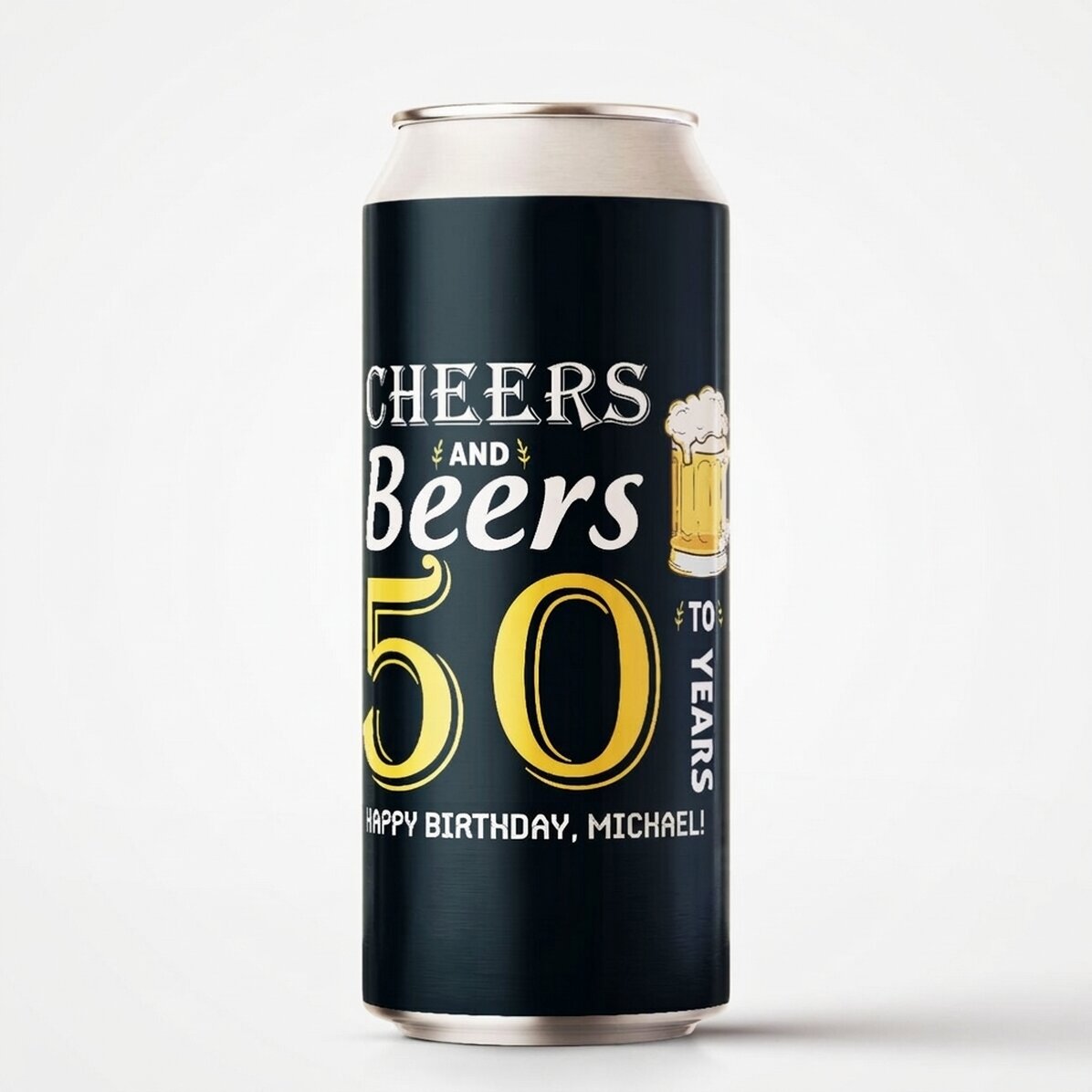 Bier in einer Dose mit individueller Beschriftung – Cheers