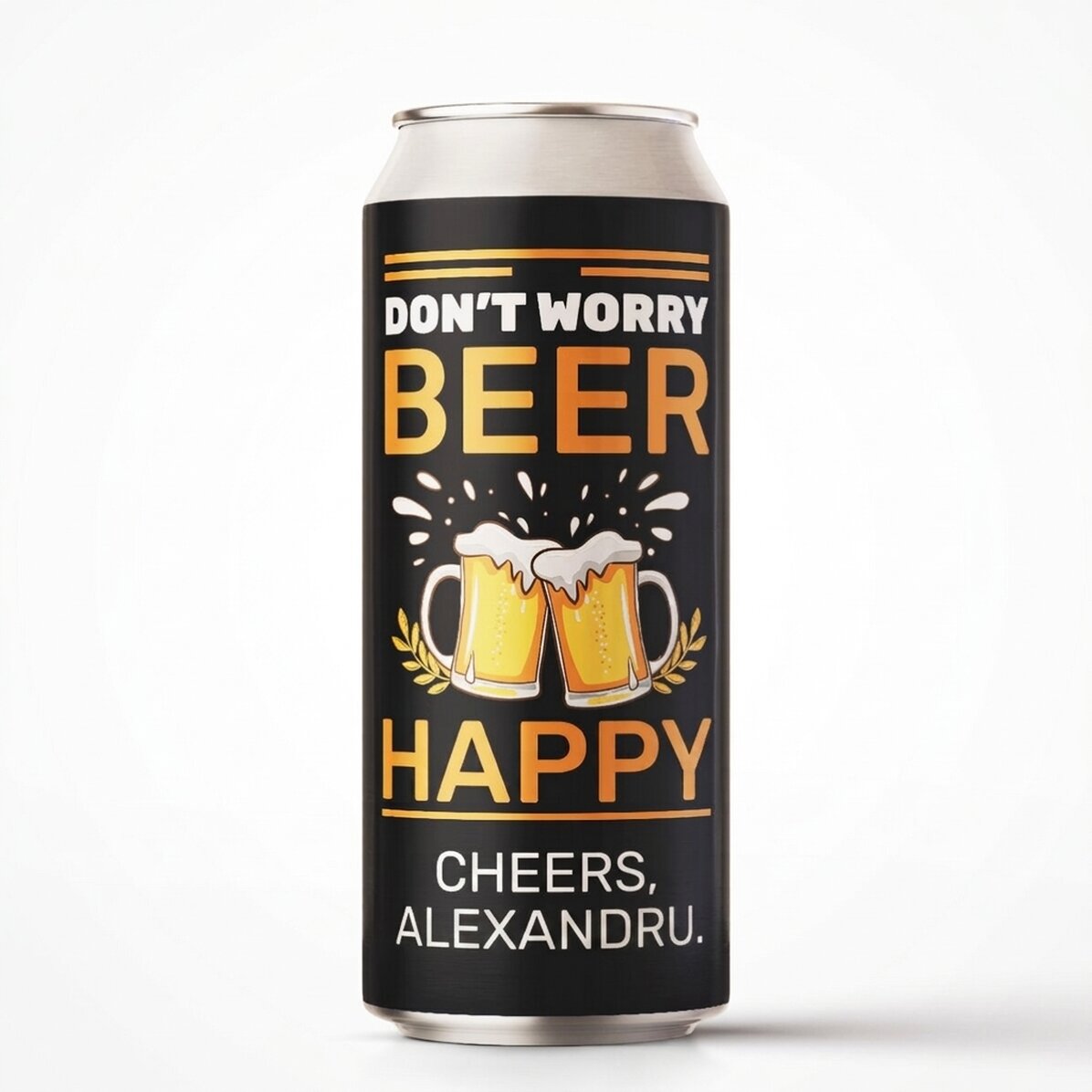 Bier in einer Dose mit individueller Beschriftung – Cheers to you