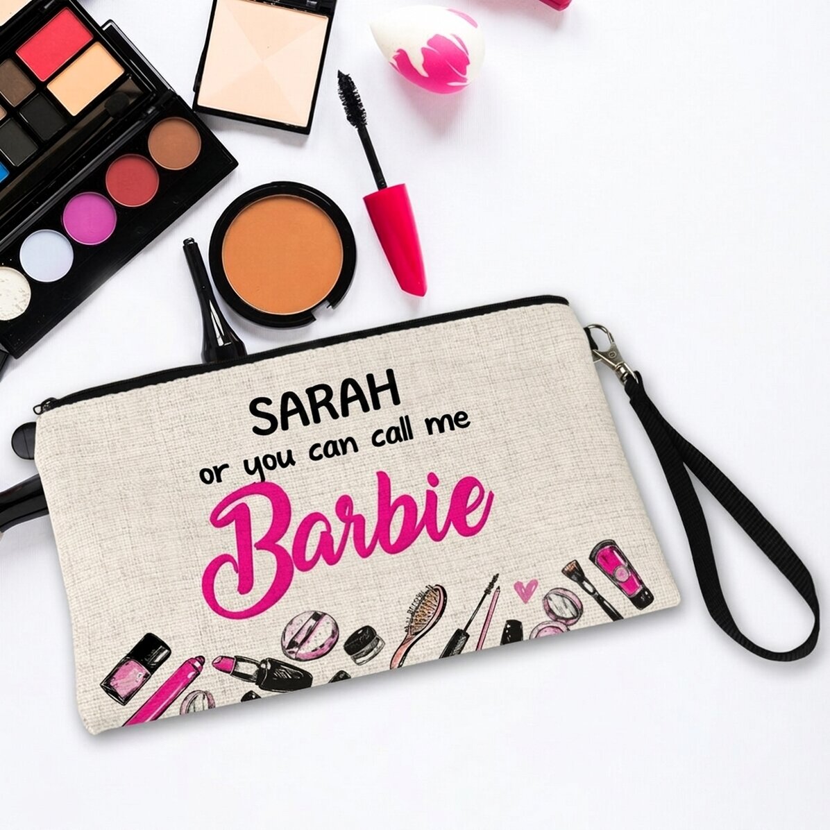 Individuell gestaltetes Make-up-Set mit Schriftzug – Barbie