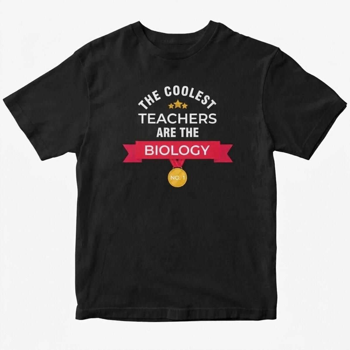 Personalisiertes Baumwoll-T-Shirt mit Aufdruck – Coole Lehrer