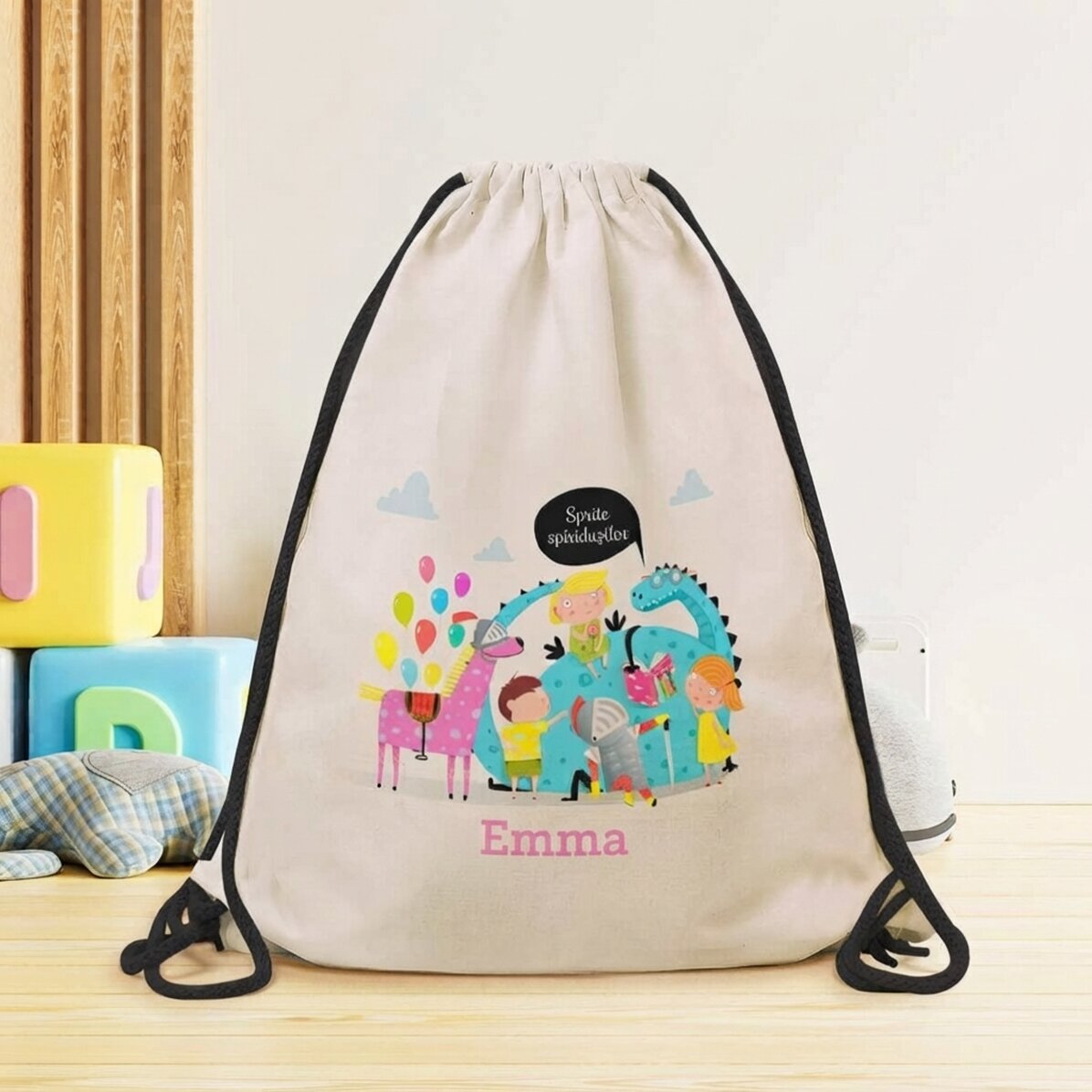 Rucksack mit Namenszug – Reading Dragon