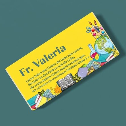 Personalisierte Schokolade mit Botschaft – Back to School