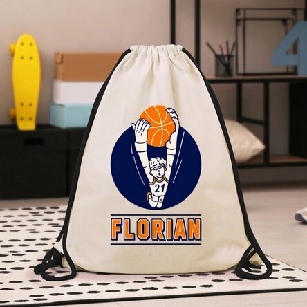 Personalisierter Rucksack mit Namen – Basketball