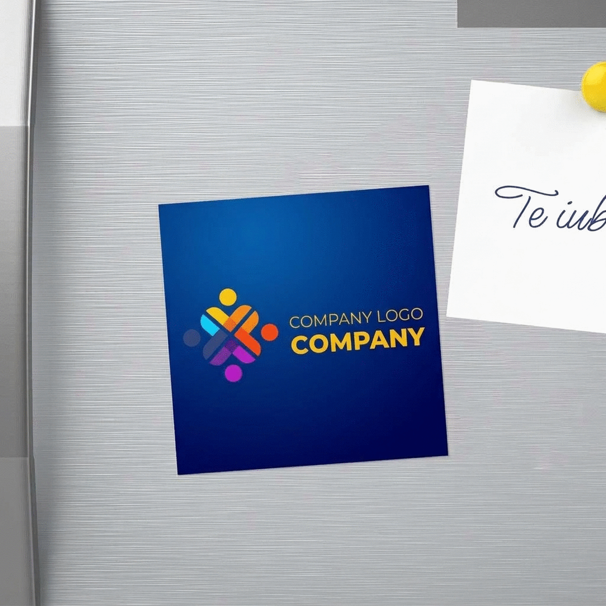 Individuell gestalteter Magnet 10x10 mit Logo