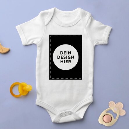Personalisierter Baby-Body mit deinem Porträtmotiv