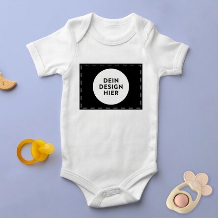 Personalisierter Baby-Body mit deinem Bild im Querformat