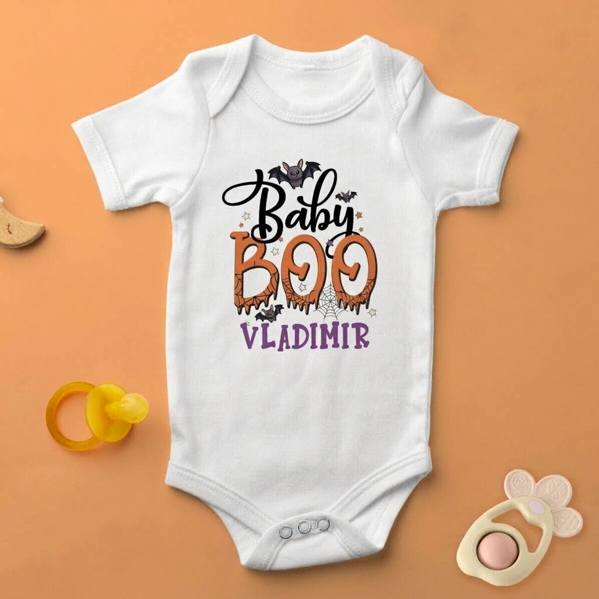 Personalisierter Baby-Body mit Namen – Baby Boo