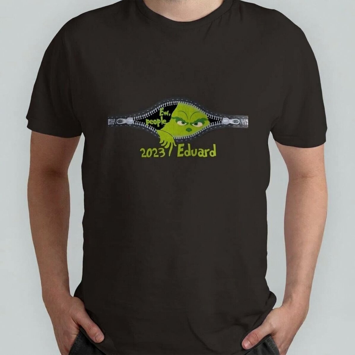 Personalisiertes Baumwoll-T-Shirt mit Aufdruck – Ew, people