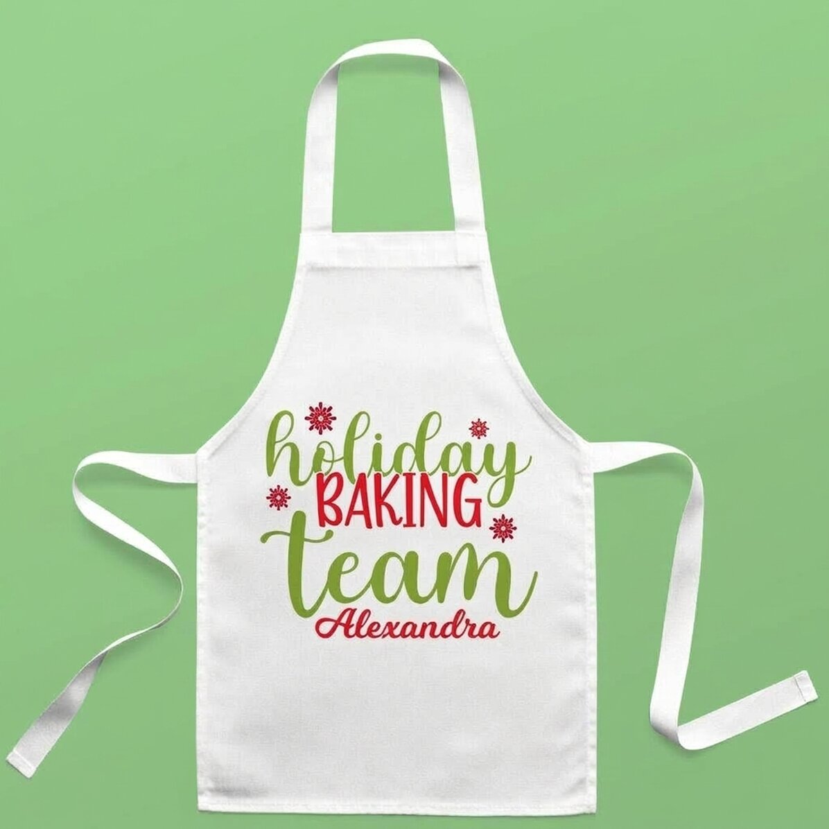 Personalisierte Kindersortierbox mit Text – Holiday Baking Team