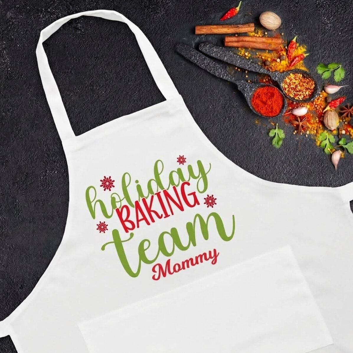 Individuell gestaltete Schale mit Text – Holiday Baking Team