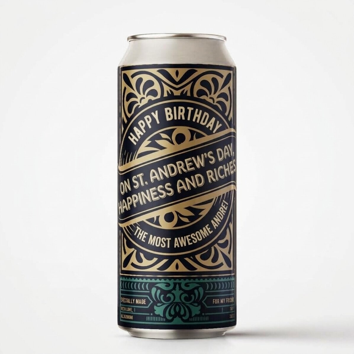 Bier in einer Dose mit individueller Beschriftung – For The Best