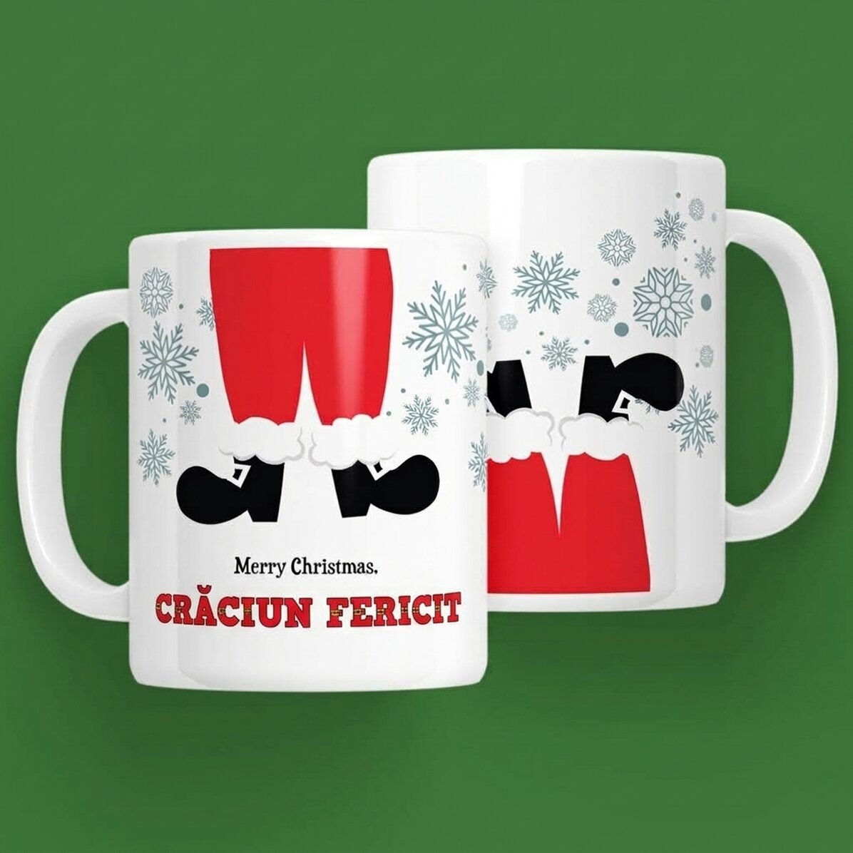 Personalisierte Tasse mit Botschaft – Weihnachtsmann