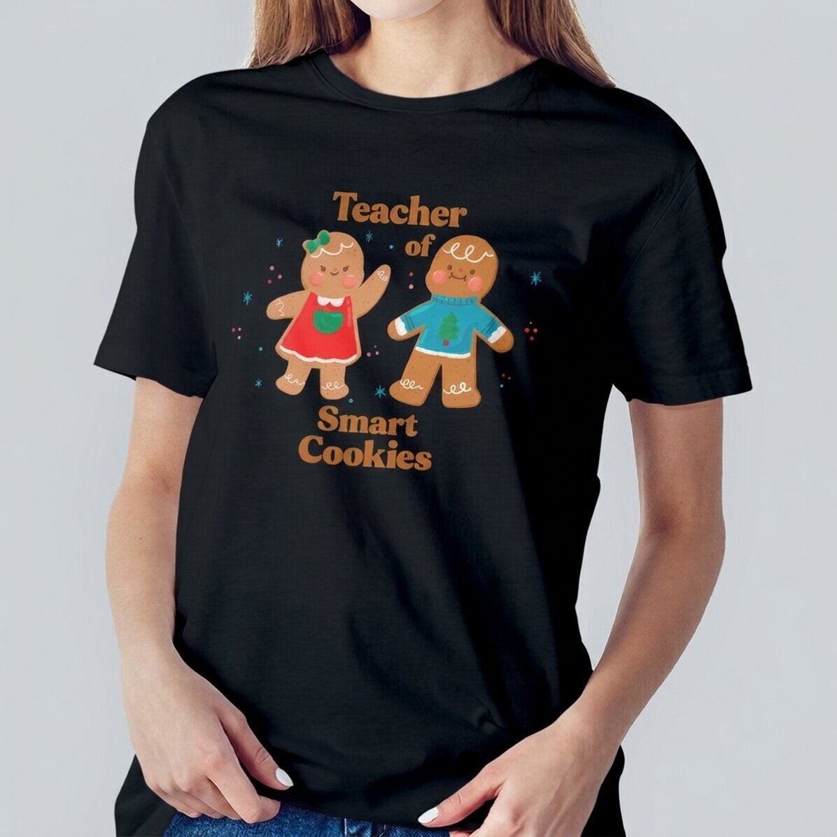 Personalisiertes Baumwoll-T-Shirt mit Namen – Smart Cookies