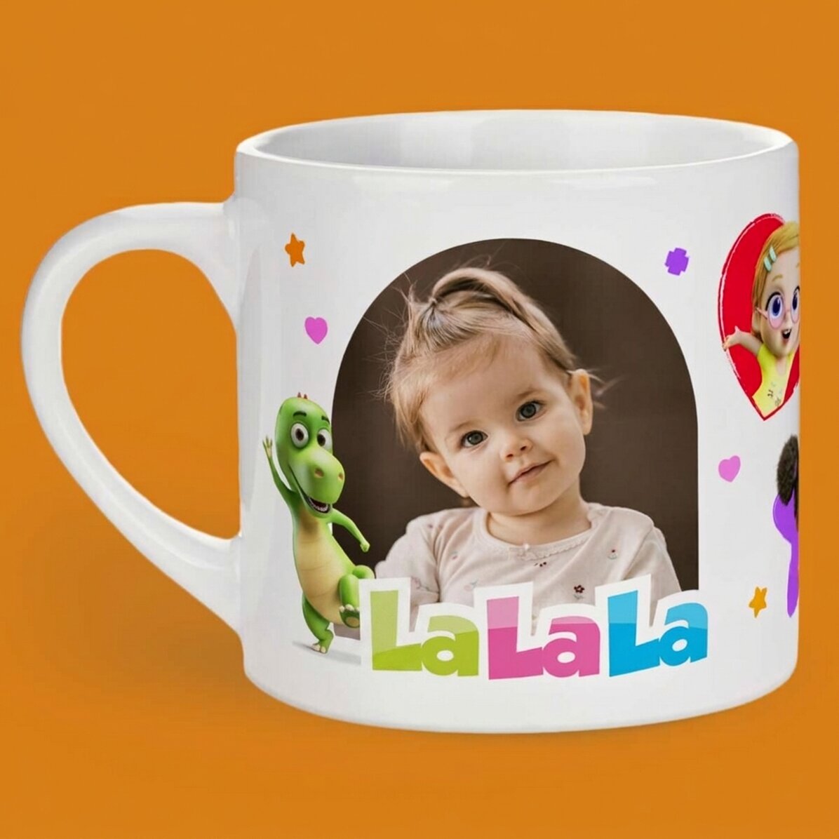 Personalisierter Kinderbecher mit Foto und Namen – TraLaLa